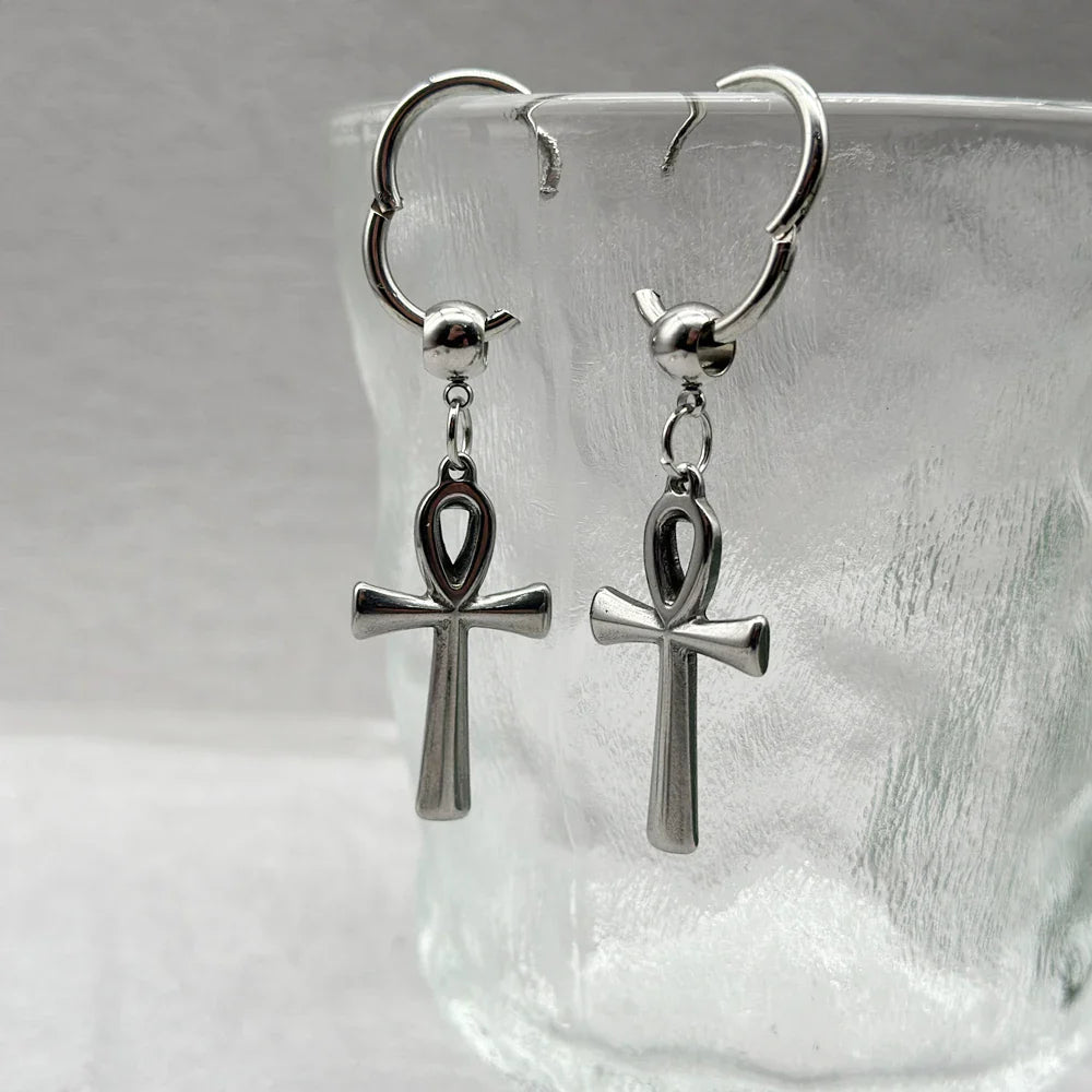 Pendientes Colgantes Cruz de Ankh 2