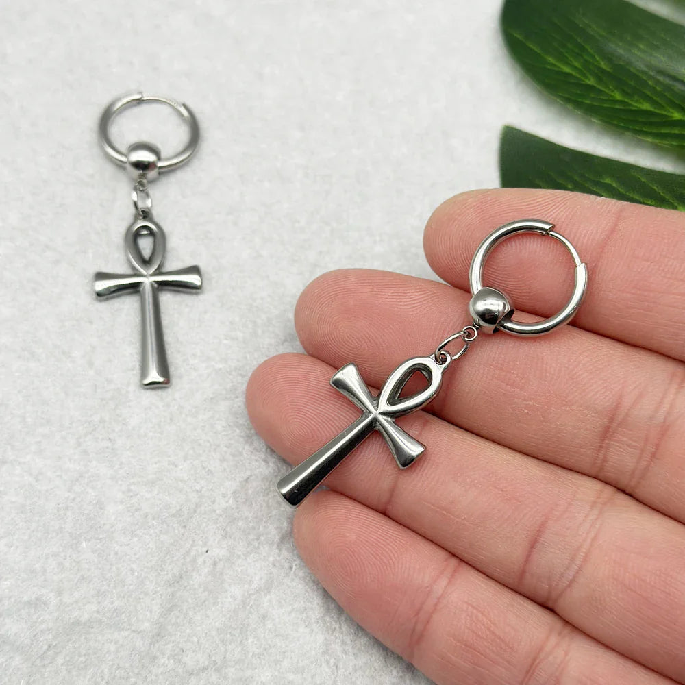 Pendientes Colgantes Cruz de Ankh 2