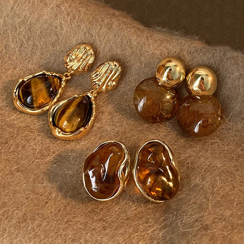 Pendientes Colgantes de Protección Ojo de Tigre