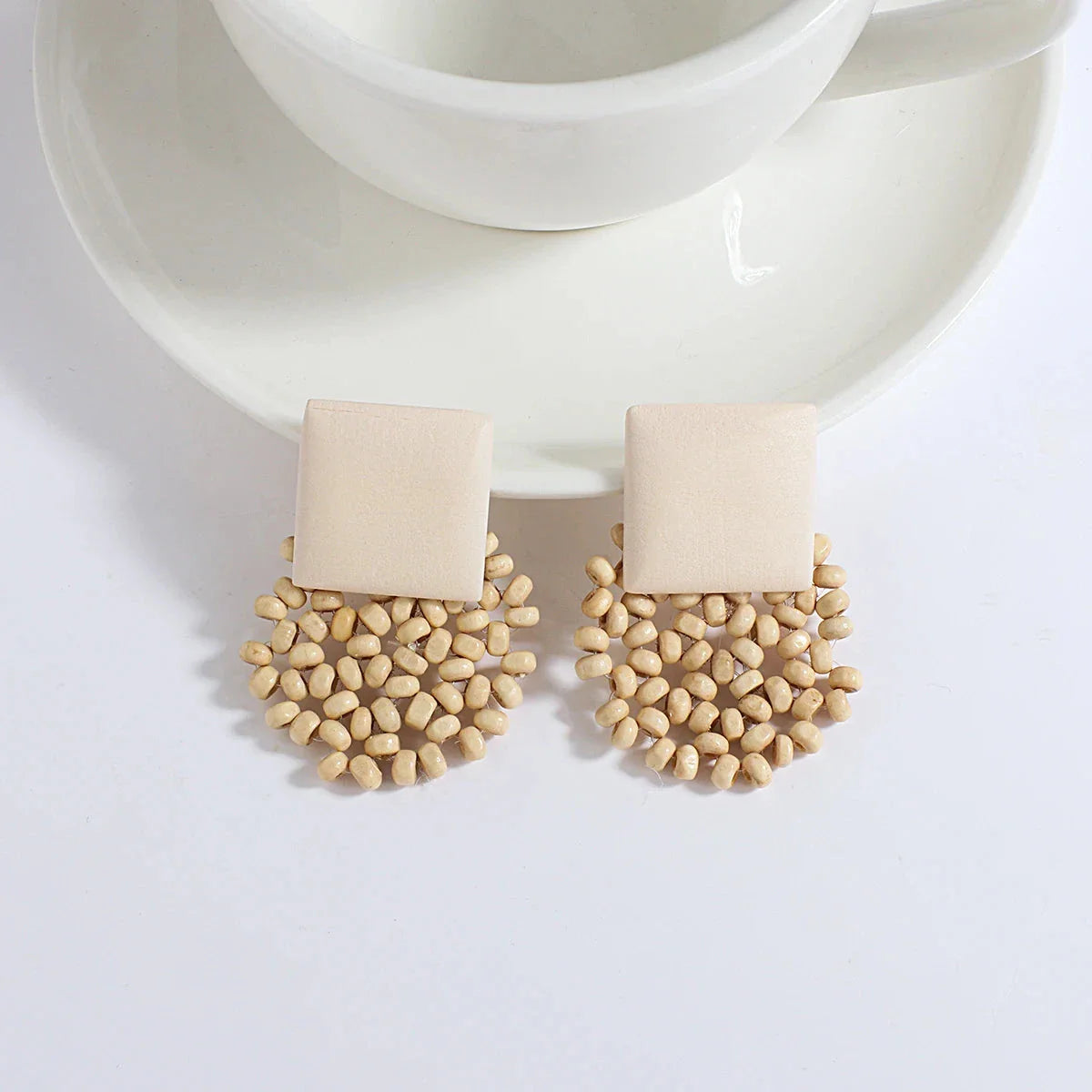Pendientes Colgantes de Estilo Bohemio Efecto Natural