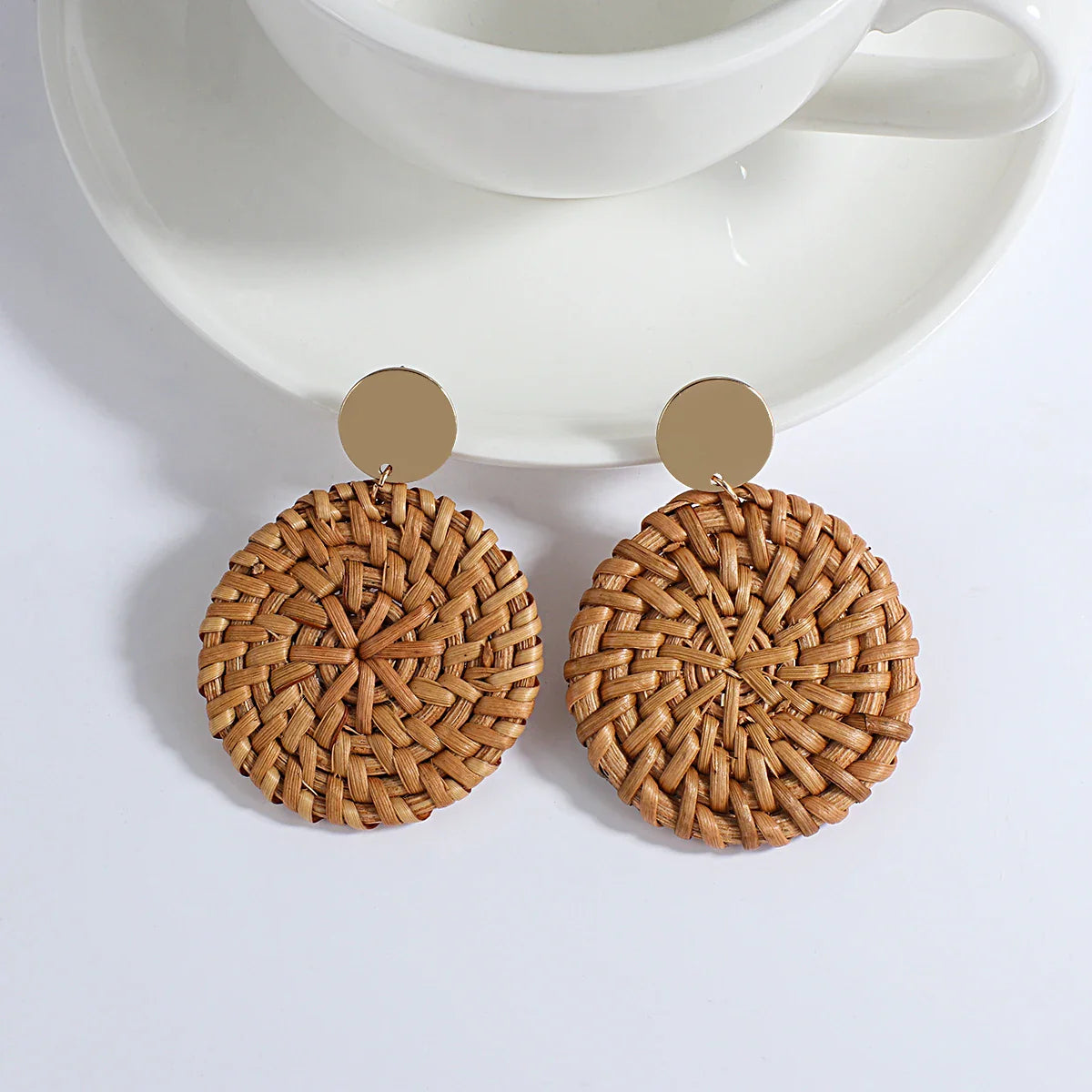 Pendientes Colgantes de Estilo Bohemio Efecto Natural