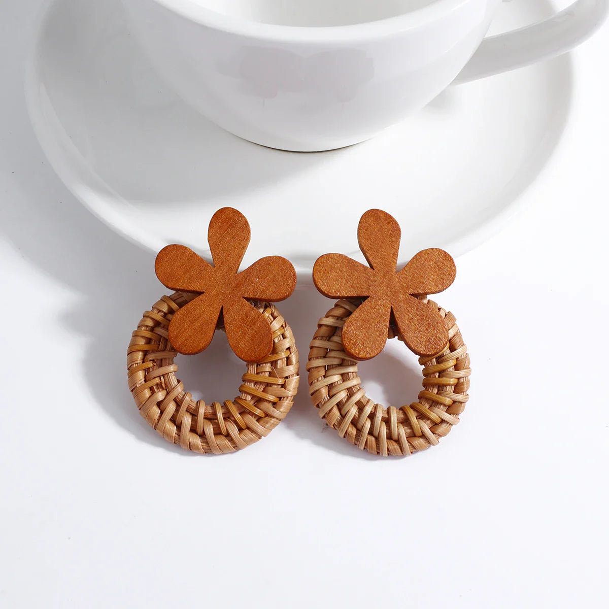 Pendientes Colgantes de Estilo Bohemio Efecto Natural
