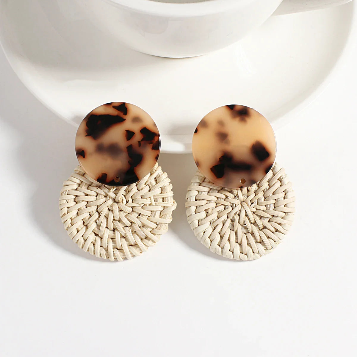 Pendientes Colgantes de Estilo Bohemio Efecto Natural