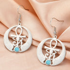 Pendientes Colgantes Egipto Ojo de Horus Oudjat plata