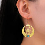 Pendientes Colgantes Egipto Ojo de Horus Oudjat oro