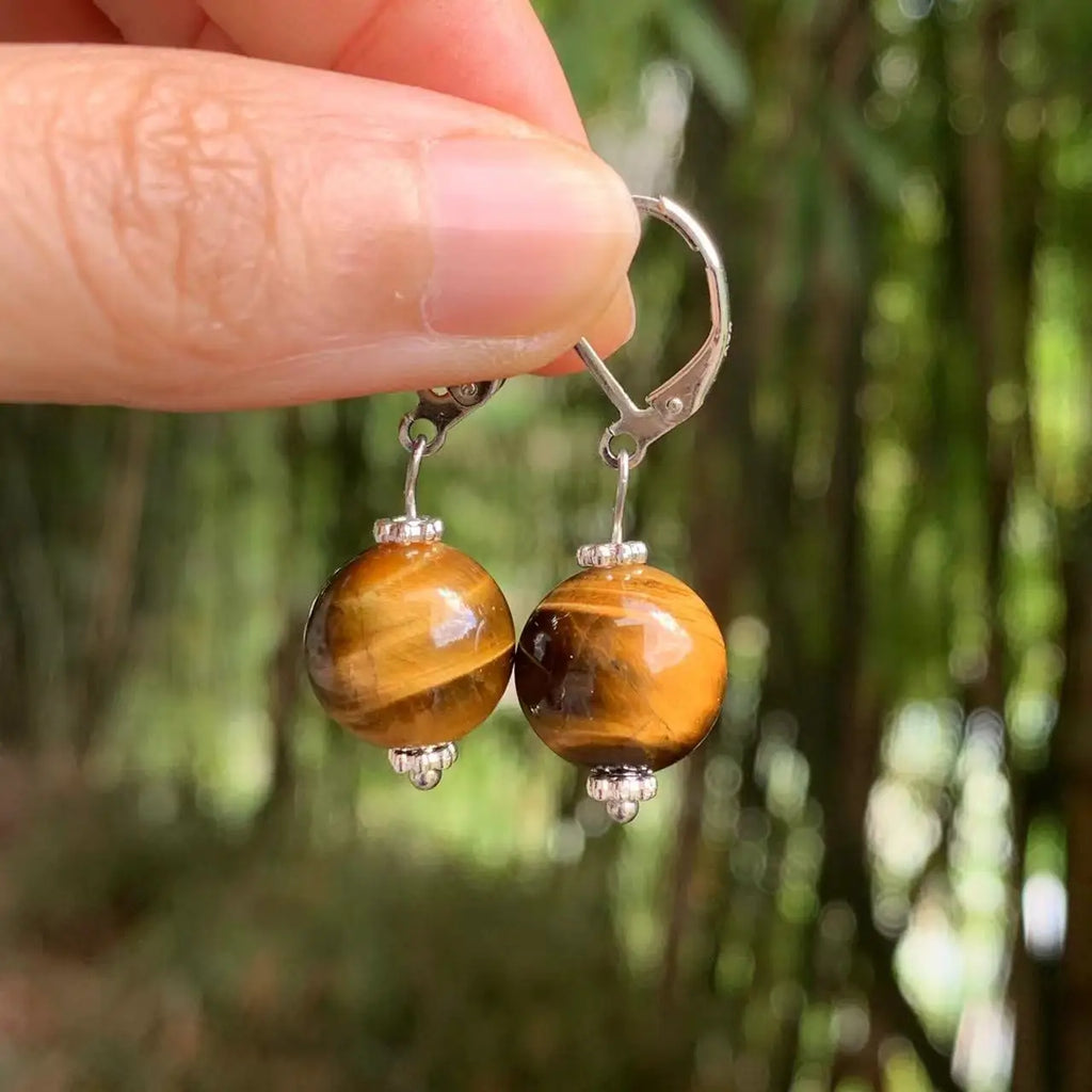 Pendientes Colgantes para Mujer Ojo de Tigre