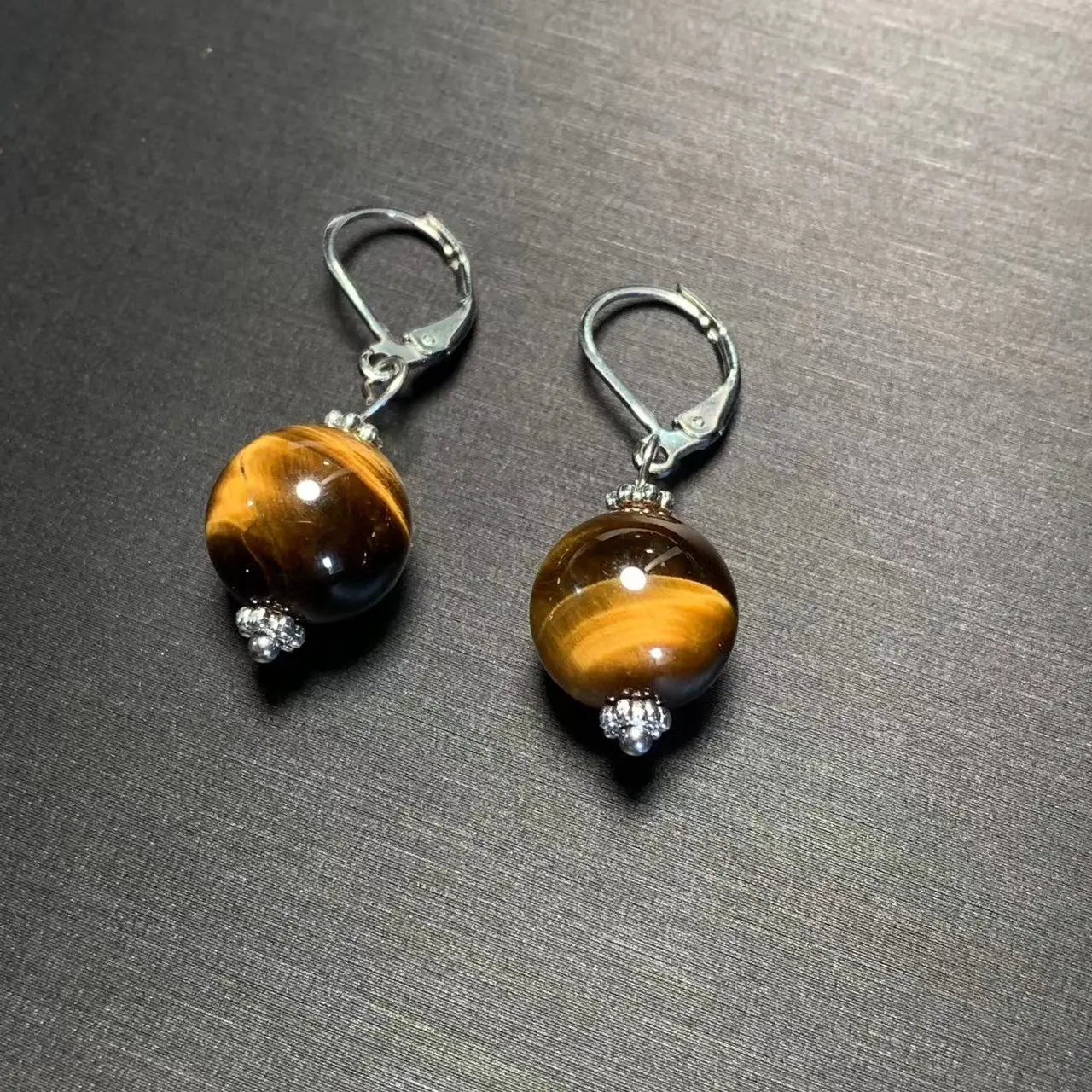 Pendientes Colgantes para Mujer Ojo de Tigre