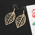 Pendientes Colgantes Hojas de Laurel oro