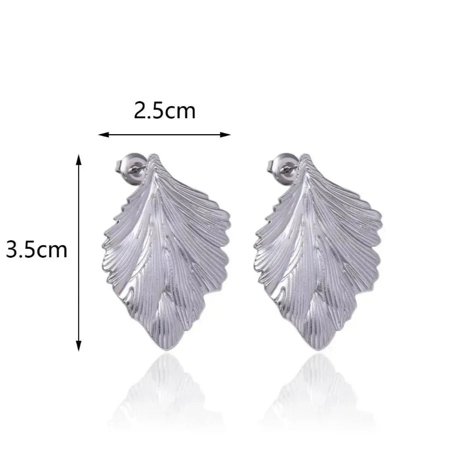 Pendientes Colgantes de Hojas para Mujer