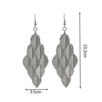 Pendientes Colgantes de Hojas para Mujer