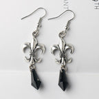 Pendientes Colgantes Flor de Lis Mujer