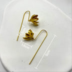 Pendientes Colgantes Flor de Magnolia