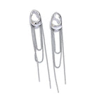 Pendientes Colgantes Gota de Agua para Mujer plata