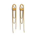 Pendientes Colgantes Gota de Agua para Mujer oro