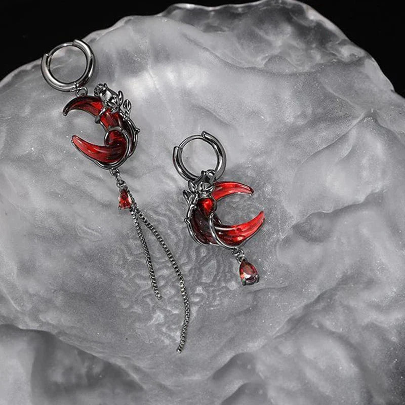 Pendientes Colgantes Luna para Mujer