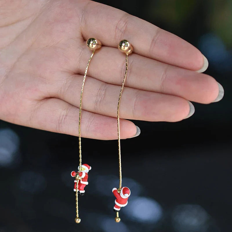 Pendientes Colgantes Papá Noel