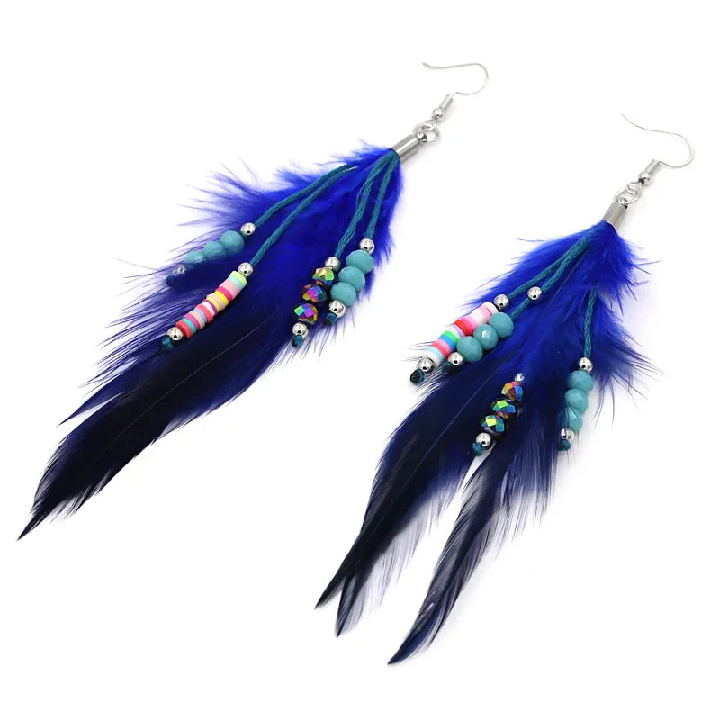 Pendientes Colgantes Pluma 1