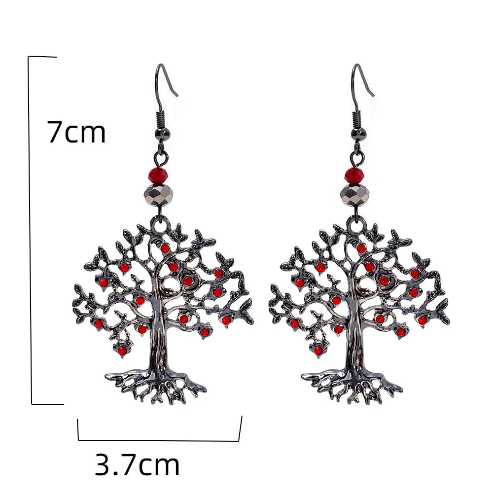 Pendientes Colgantes para Mujer Árbol de la Vida
