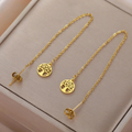 Pendientes Colgantes Para Mujer Árbol de la Vida Oro