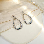 Pendientes Colgantes Retro Gota de Agua plata