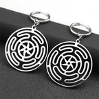 Pendientes Colgantes Rueda de Hécate Strophalos Mujer