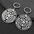 Pendientes Colgantes Rueda de Hécate Strophalos Mujer