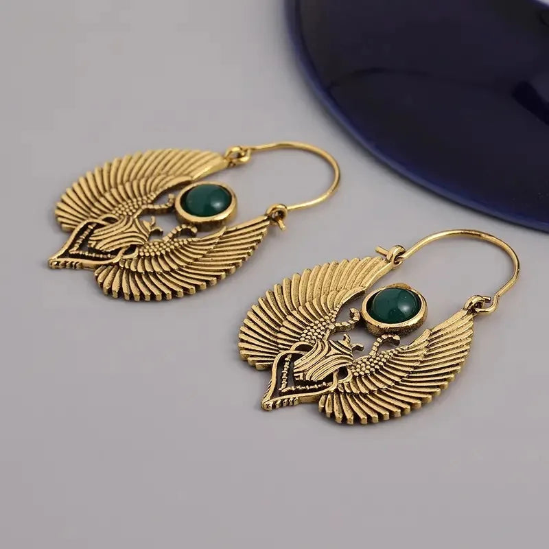 Pendientes Colgantes Escarabajo Egipcio