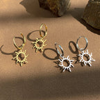 Pendientes Sol Astro Oro o Plata