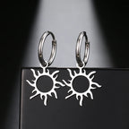 Pendientes Sol Astro Oro o Plata plata