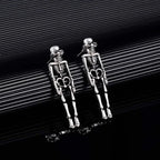 Pendientes Colgantes Esqueleto plata