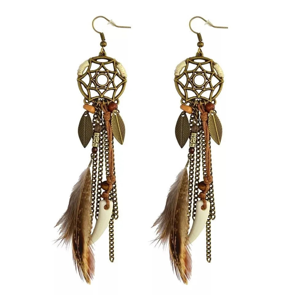 Pendientes Colgantes de Estilo Tribal Étnico