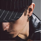 Pendientes Colgantes Calavera para Hombre negro