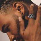 Pendientes Colgantes Calavera para Hombre negro