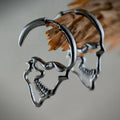 Pendientes Colgantes Calavera para Hombre o Mujer en plata