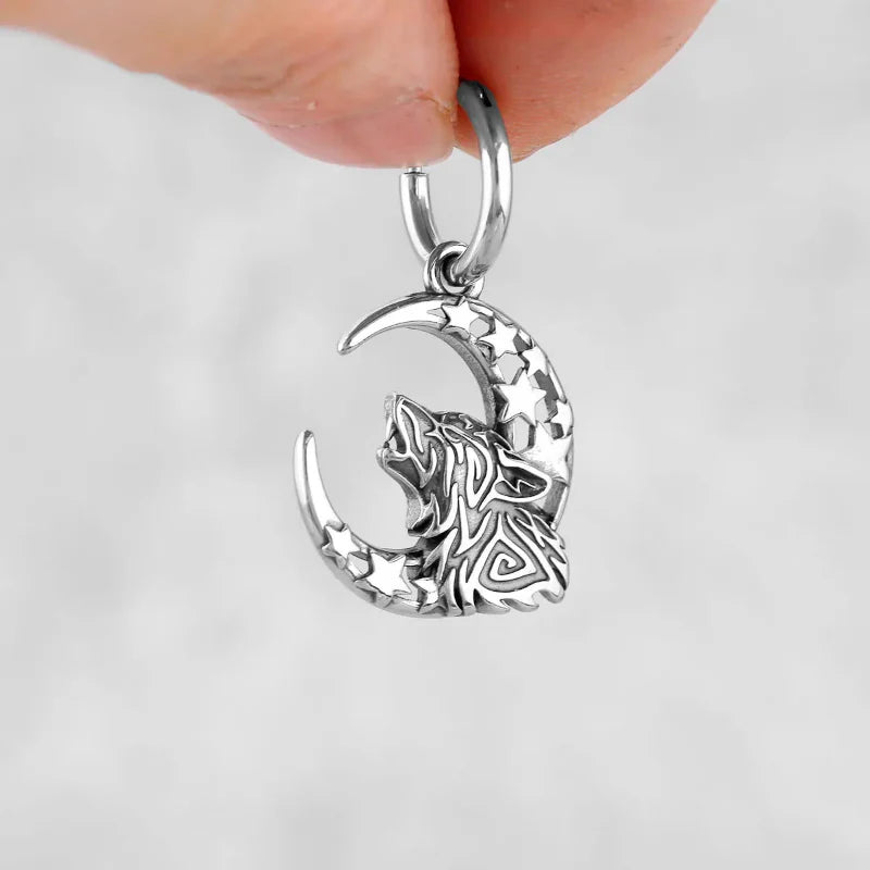 Pendientes Colgantes Vikingos Fenrir