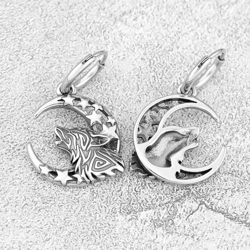 Pendientes Colgantes Vikingos Fenrir