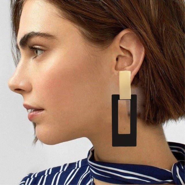 Pendientes Colgantes Rectángulo