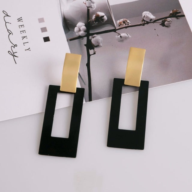 Pendientes Colgantes Rectángulo