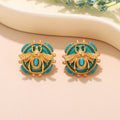 Boucles d'oreilles rondes abeille