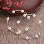 Pendientes Redondos con Perlas