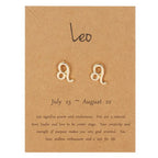 Pendientes Signo del Zodiaco 12 Constelaciones leo