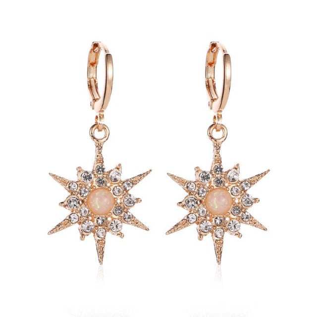 Pendientes Sol de mujer oro