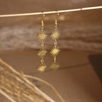 Pendientes Colgantes Sol Astro Mujer