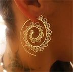 Pendientes de Aro Espiral para Mujer en oro