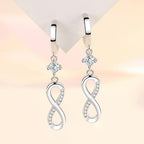 Pendientes Colgantes de Símbolo Infinito para Mujer