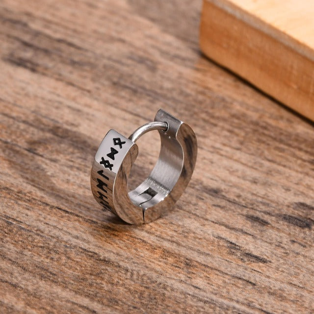 Pendientes Vikingos Aros para Hombre y Mujer Celta Nórdico plata