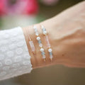 Pulsera de 3 hileras con Cristal Piedra de Luna