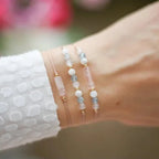 Pulsera de 3 hileras con Cristal Piedra de Luna