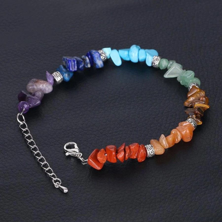 Pulsera 7 Chakras Piedra Verdadera