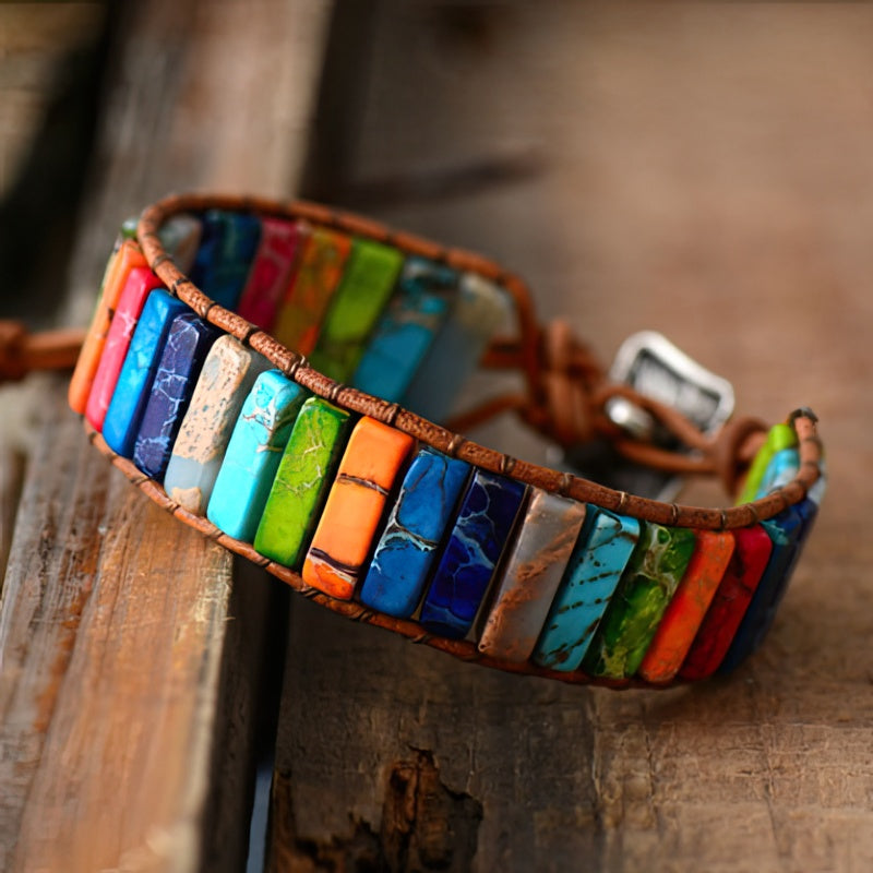 Pulsera 7 Chakras Piedras Reales